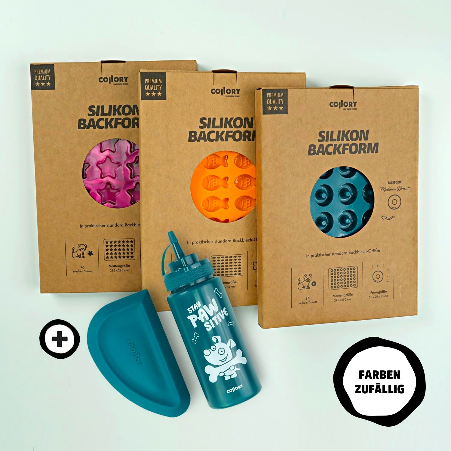 Collory Backmatten Hundekekse Starter Paket (5er Set): Für große Hunde