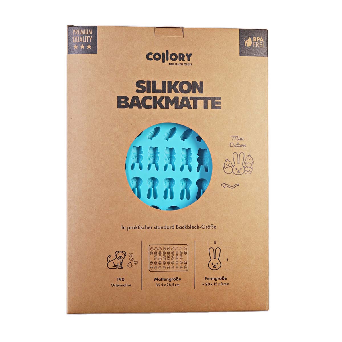 Collory Backmatte für Hundeleckerlis in Ostermotive