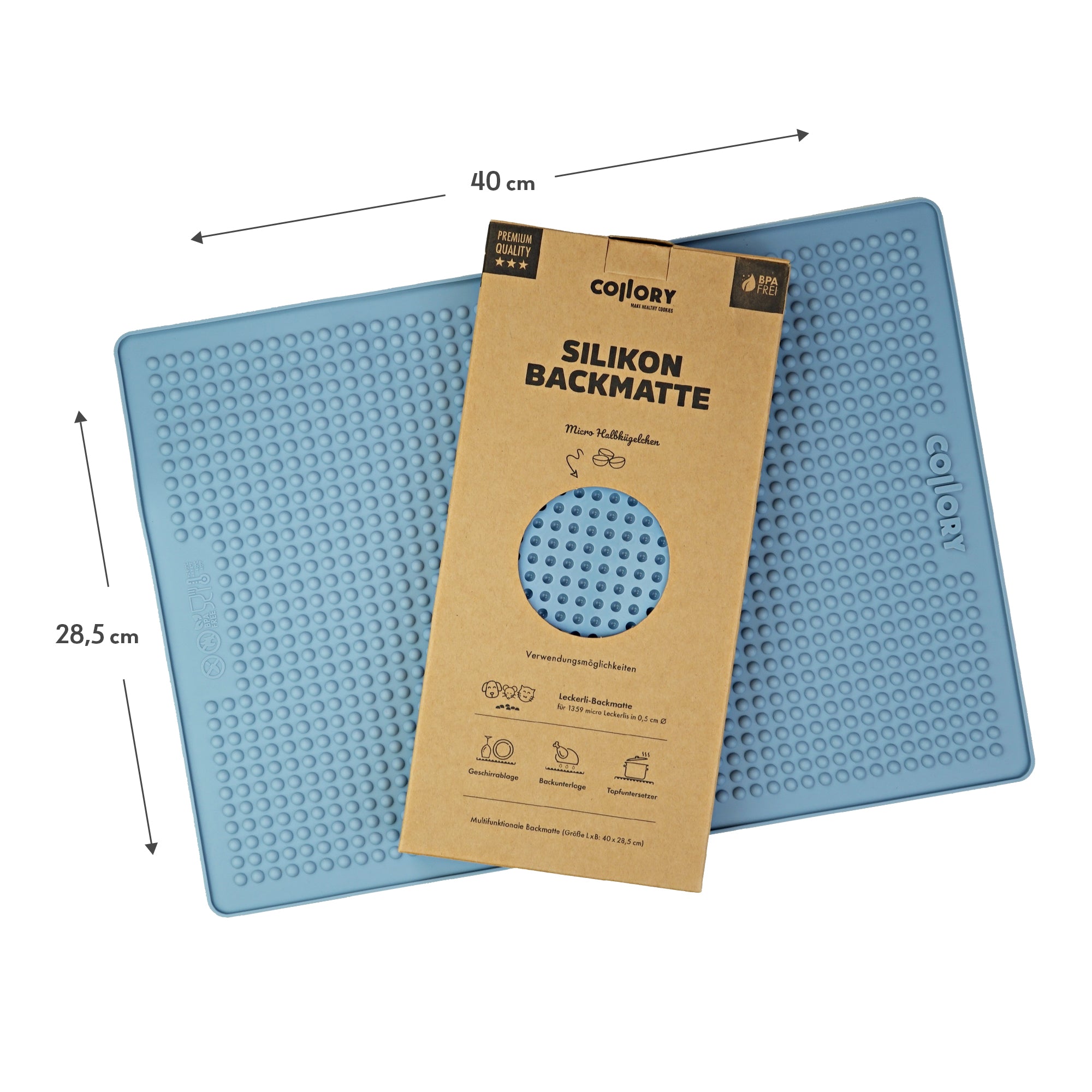 Collory Backmatten für Hundeleckerlis in Halbkugelform