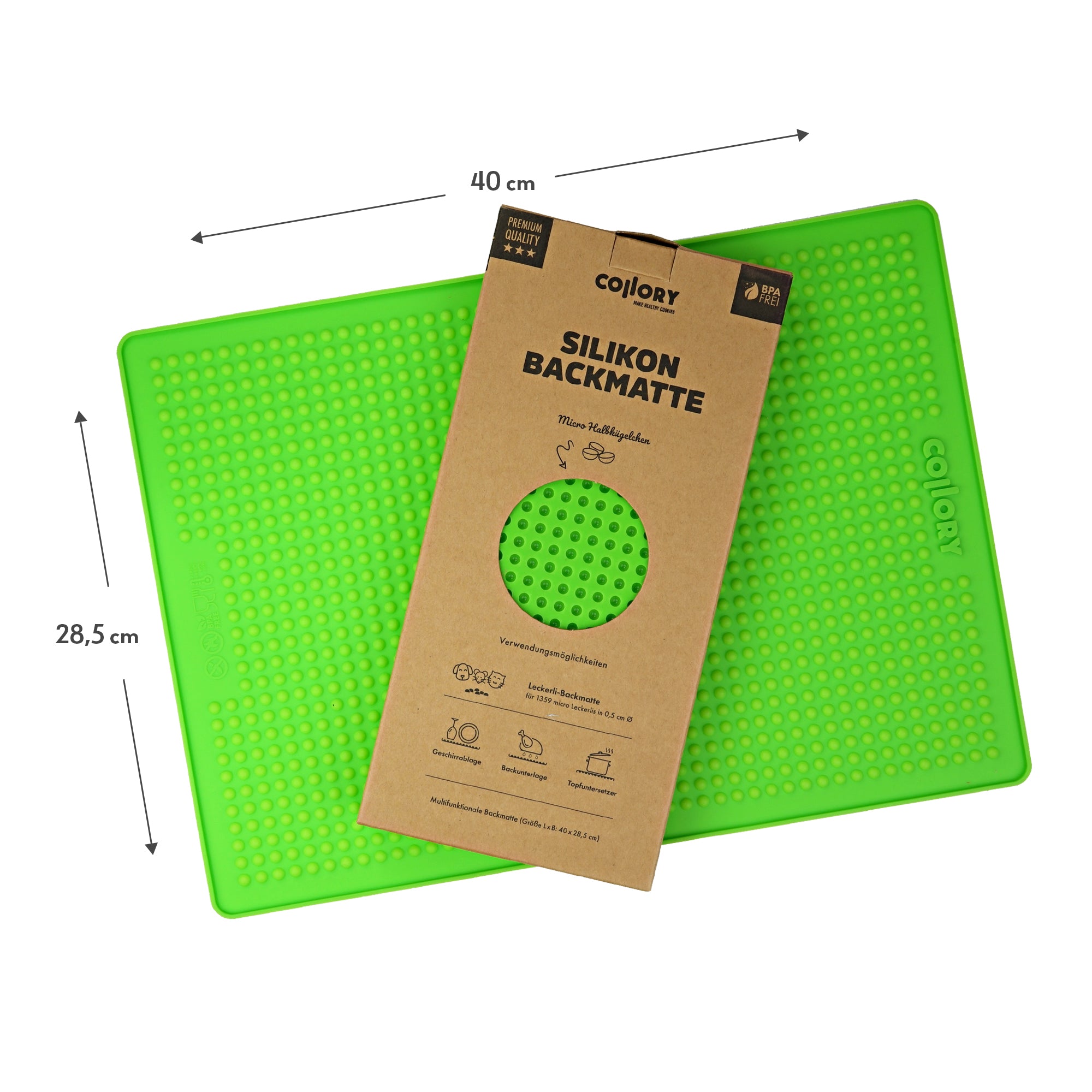 Collory Backmatten für Hundeleckerlis in Halbkugelform
