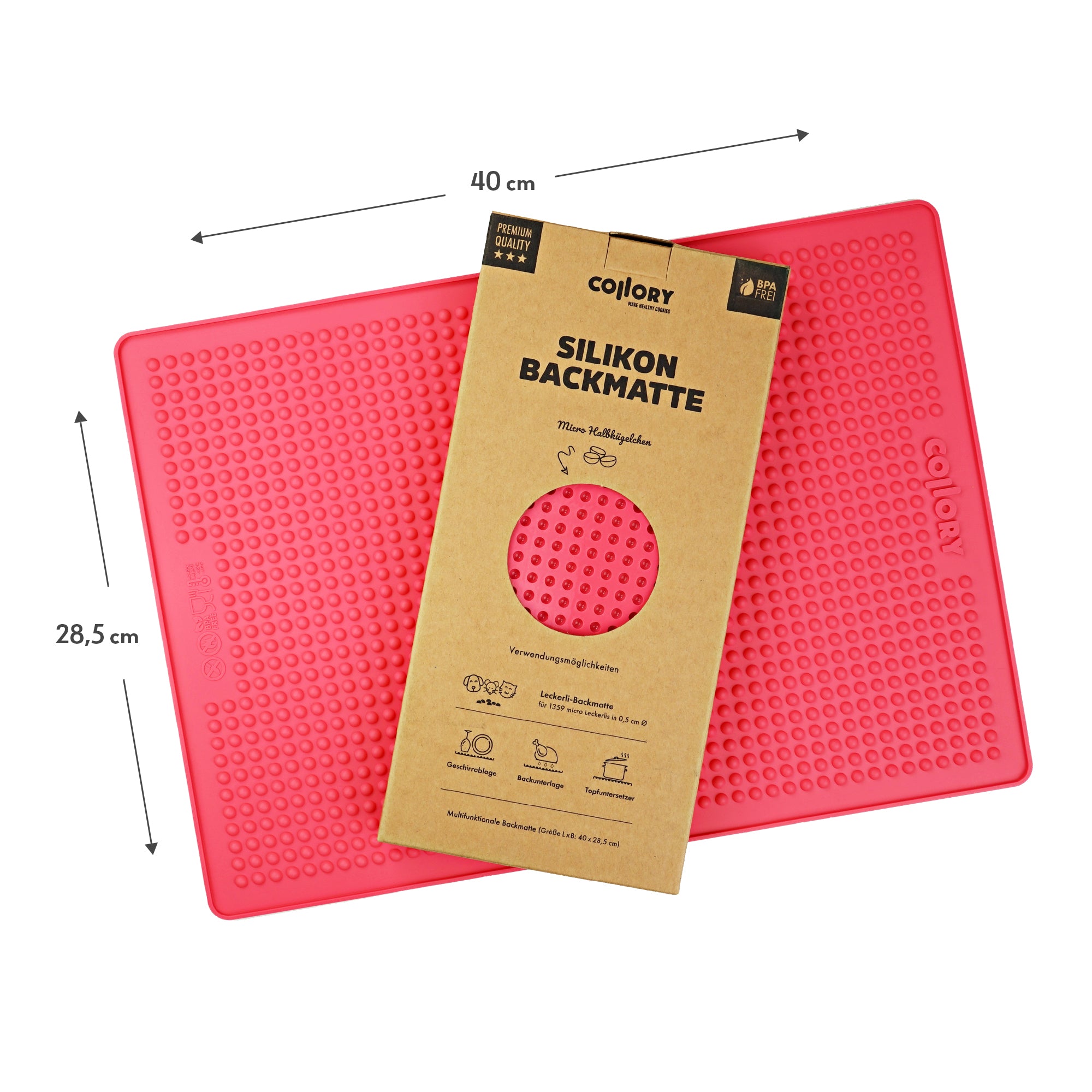 Collory Backmatten für Hundeleckerlis in Halbkugelform