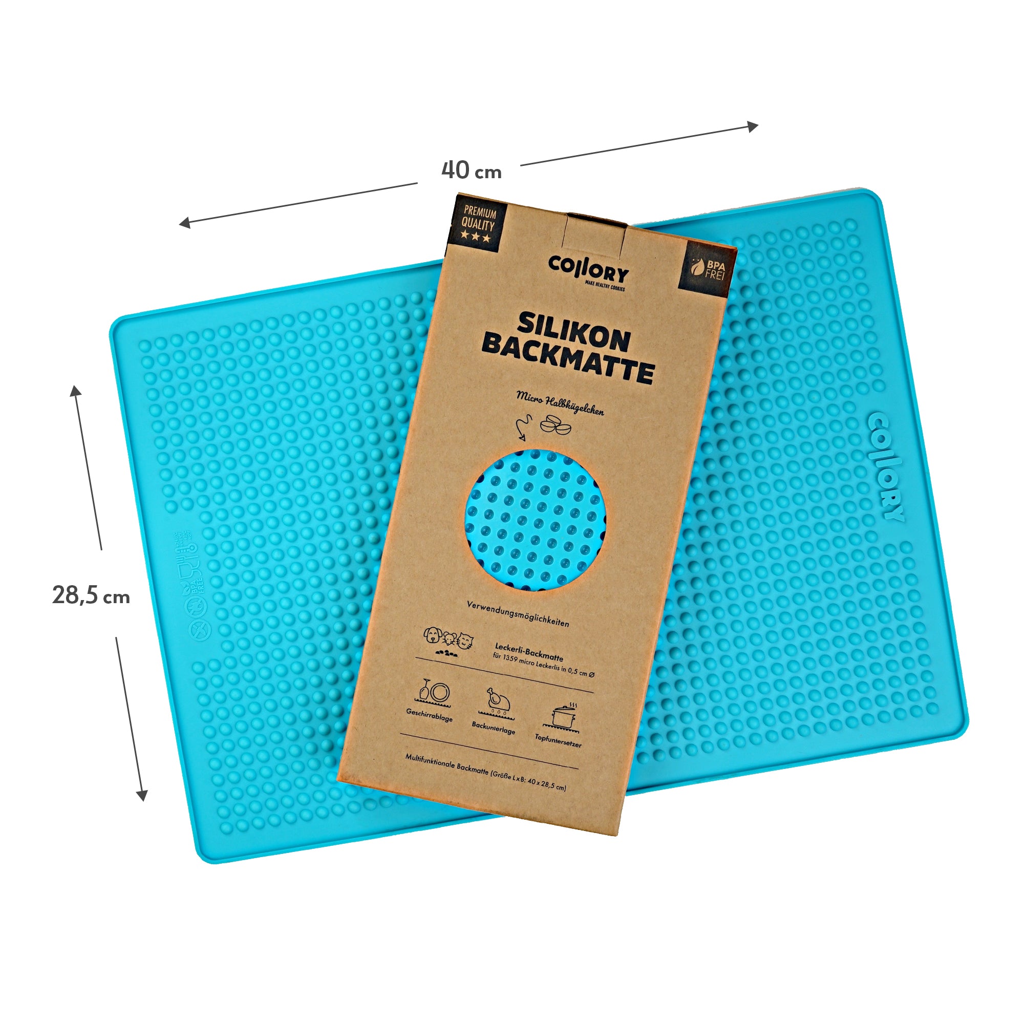 Collory Backmatten für Hundeleckerlis in Halbkugelform