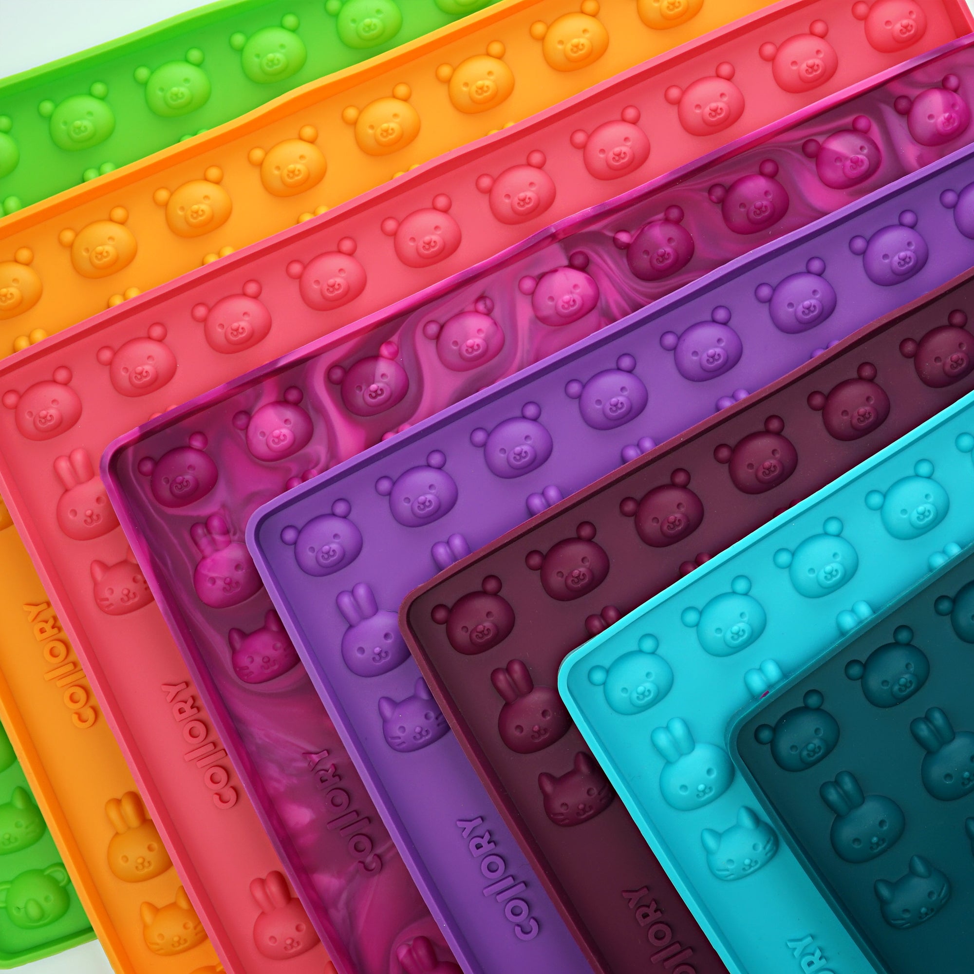 Collory Backmatten für Hundeleckerlis in Tierköpfe