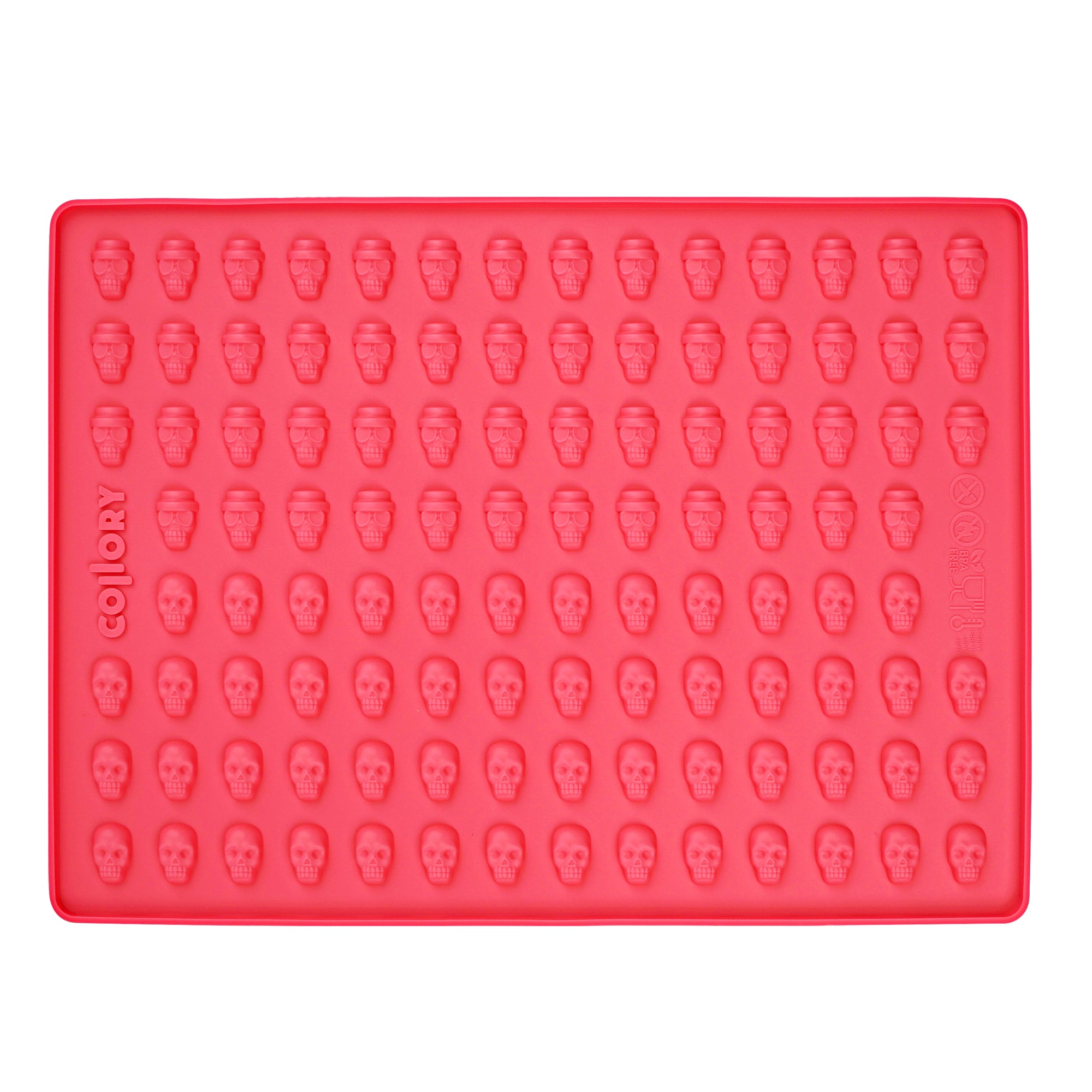 Collory Backmatte für Hundeleckerlis in Totenköpfeformen