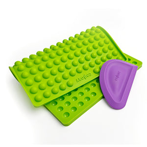 Medium Halbkugel (1,5cm Ø) Backmatte + Schaber (Set)