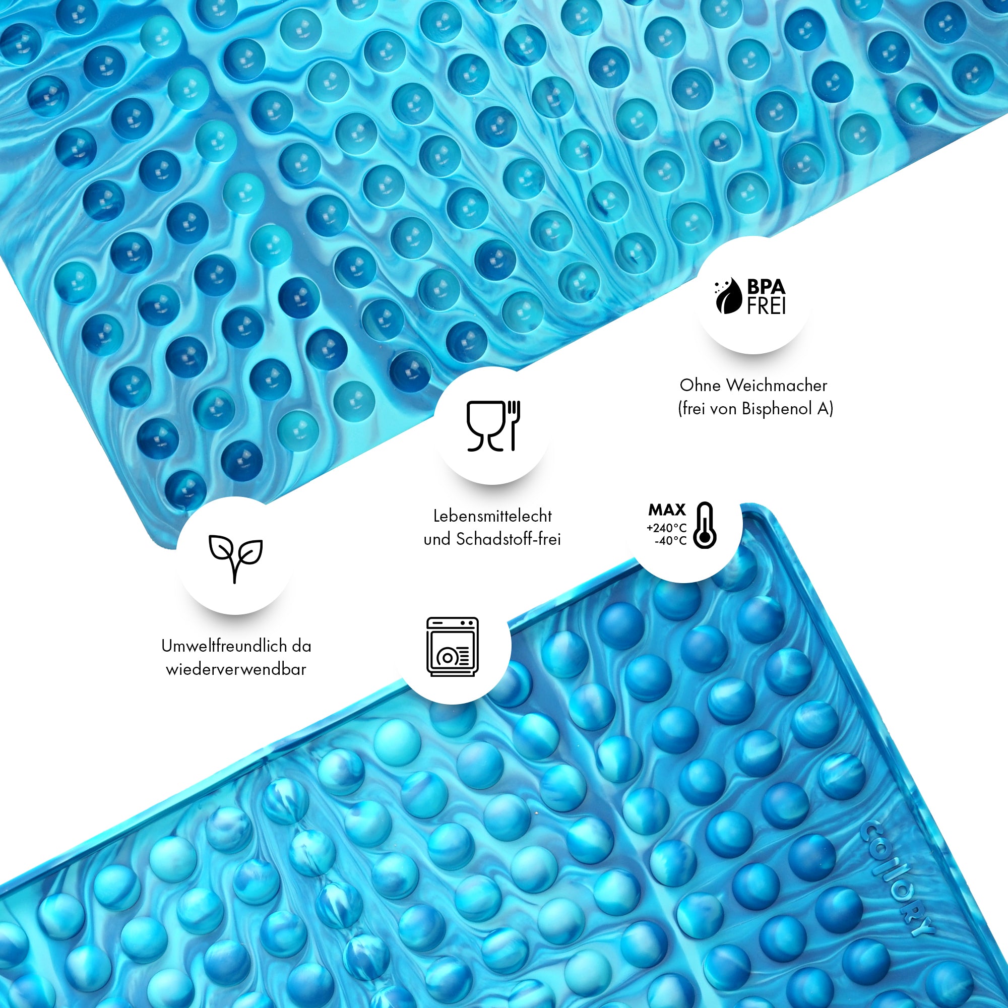 Collory Backmatten für Hundeleckerlis in Halbkugelform