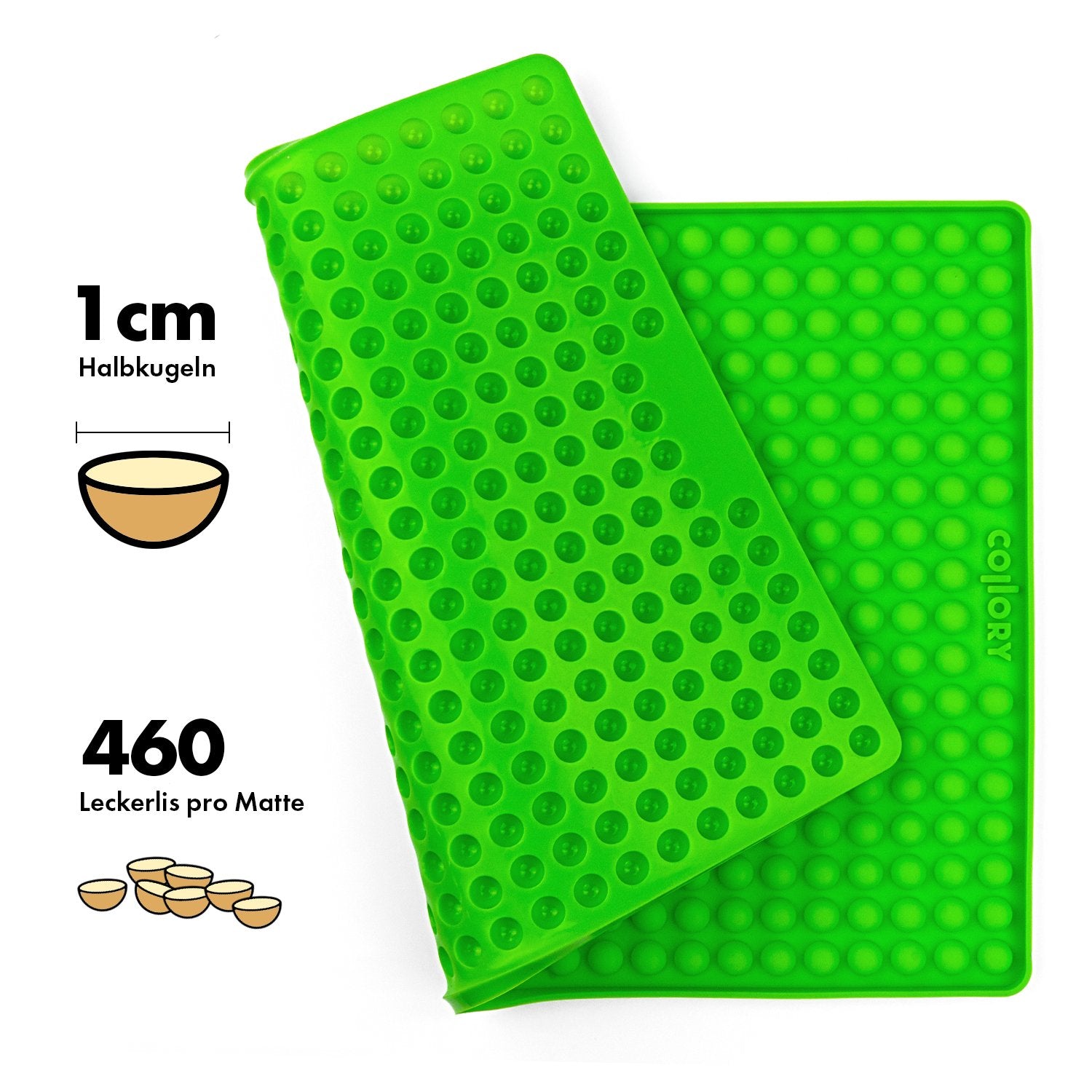 Collory Backmatten für Hundeleckerlis in Halbkugelform