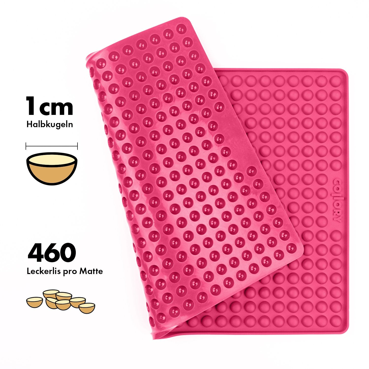 Collory Backmatten für Hundeleckerlis in Halbkugelform