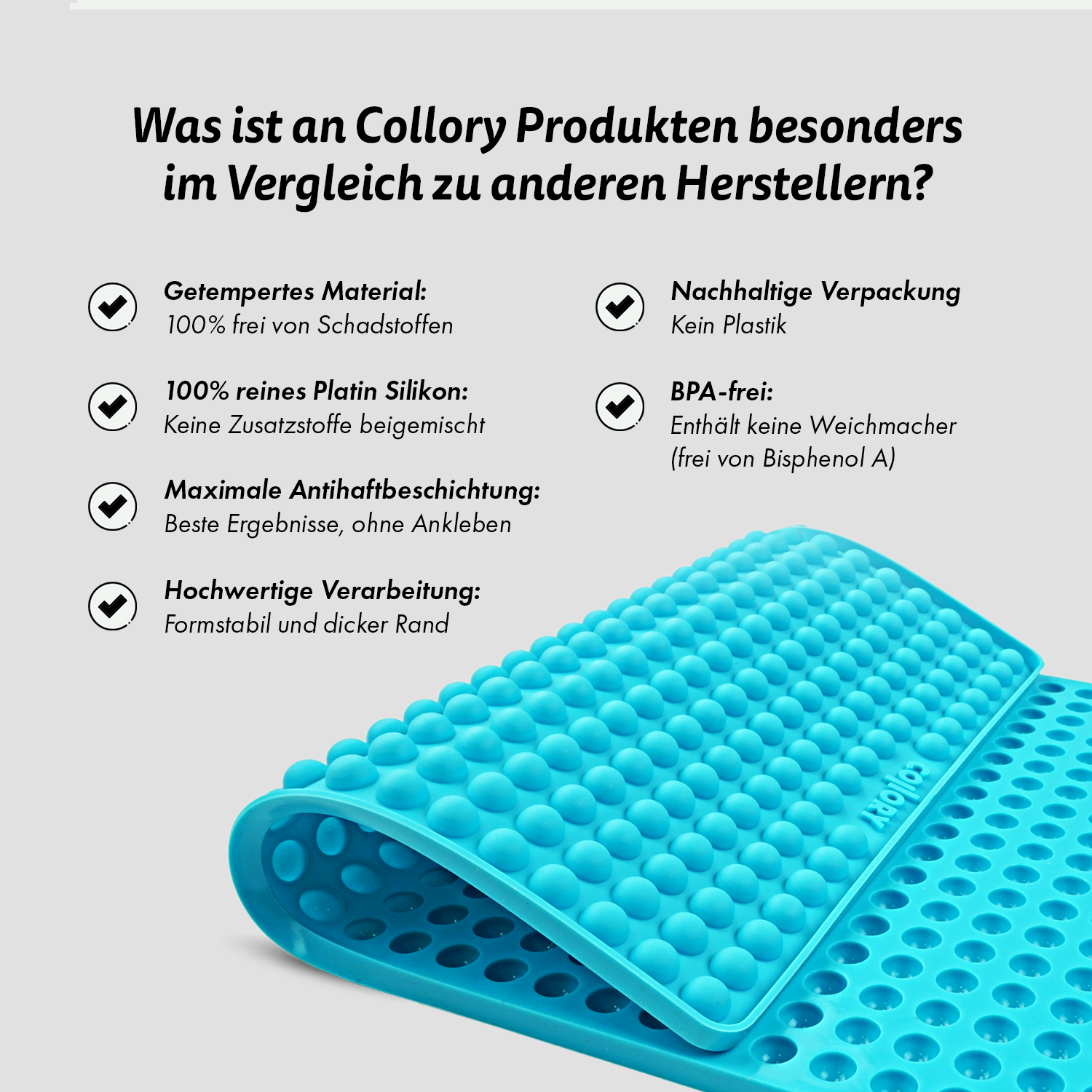 Collory Backmatten für Hundeleckerlis in Halbkugelform