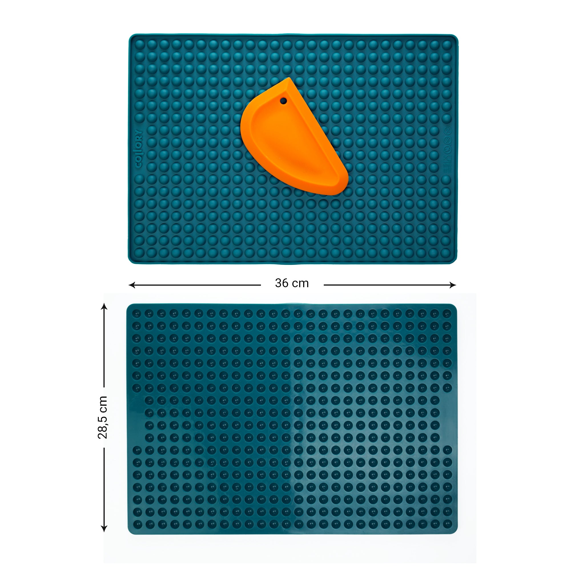Collory Backmatten-Set für Hundeleckerlis in Halbkugelform inkl. Schaber