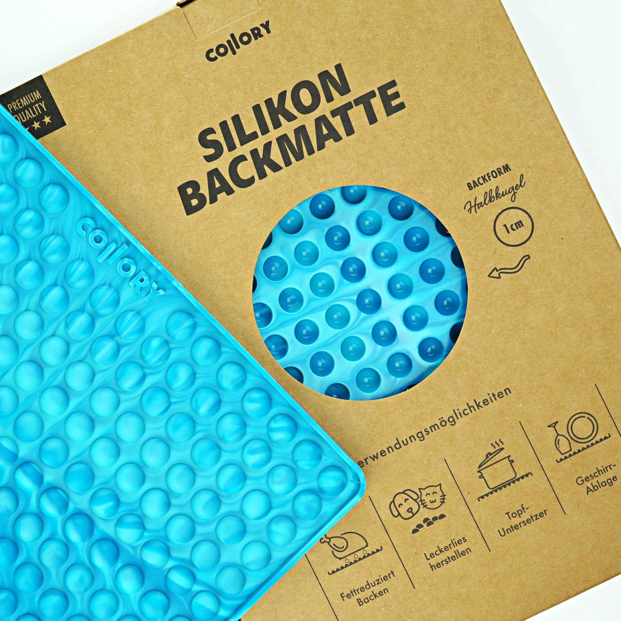 Collory Backmatten für Hundeleckerlis in Halbkugelform