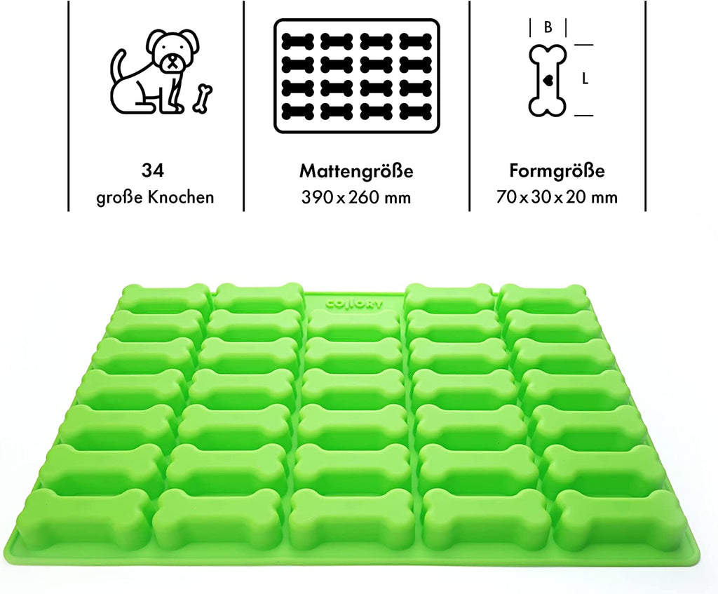 Knochen Backmatten in (Mini, Medium, Groß)