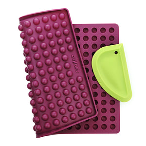 Medium Halbkugel (1,5cm Ø) Backmatte + Schaber (Set)