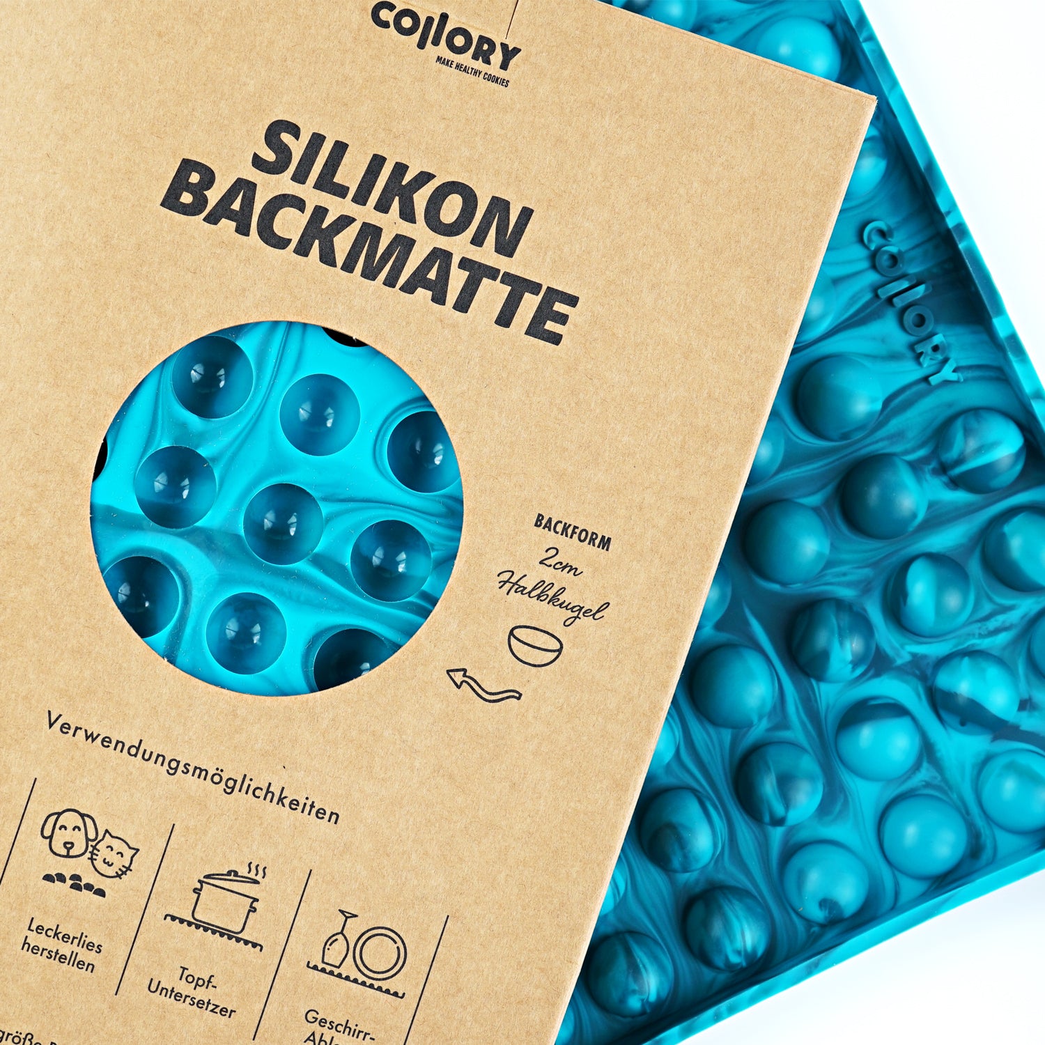 Collory Backmatten für Hundeleckerlis in Halbkugelform