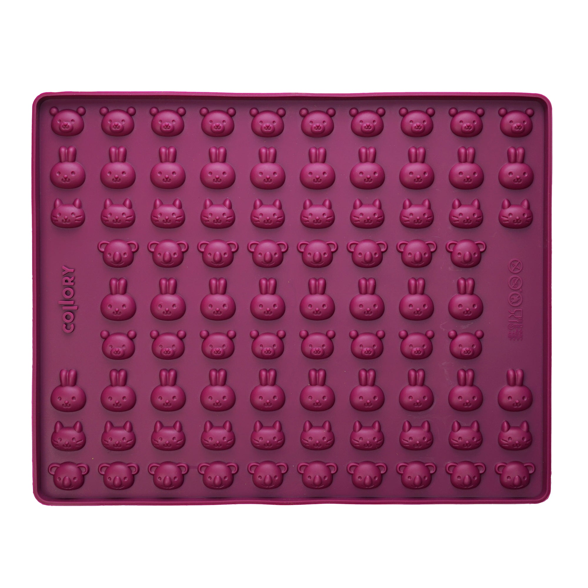 Collory Backmatten für Hundeleckerlis in Tierköpfe