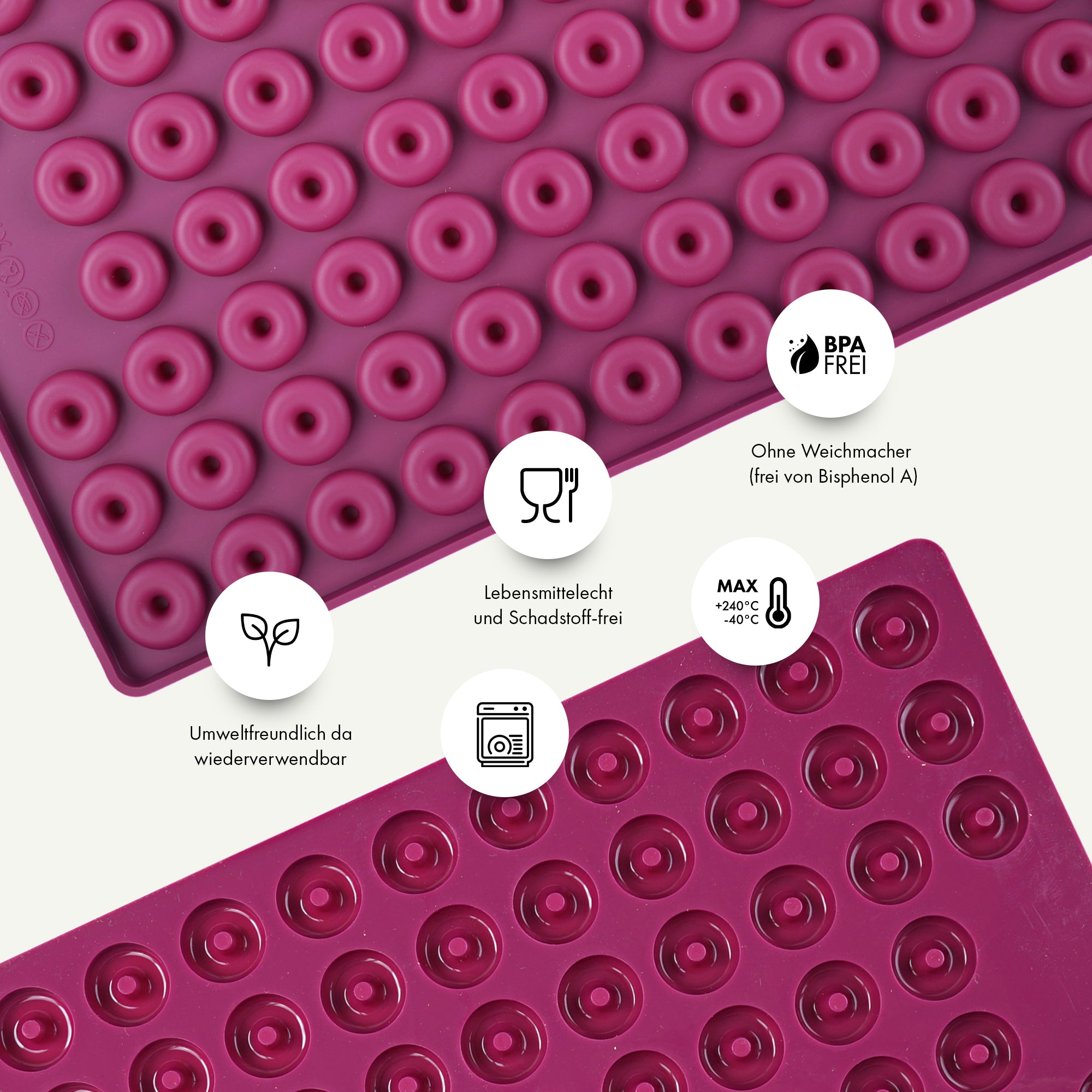 Collory Backmatten für Hundeleckerlis in Donatform