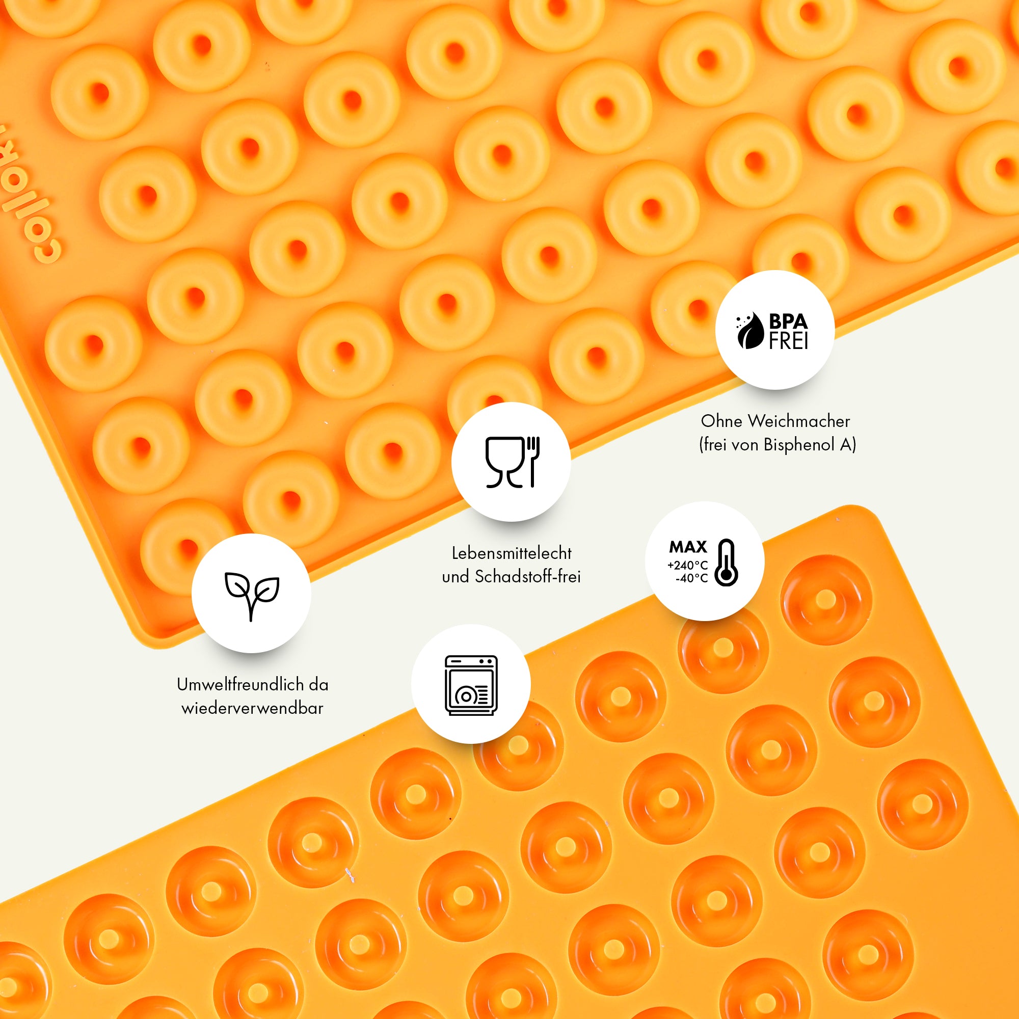 Collory Backmatten für Hundeleckerlis in Donatform