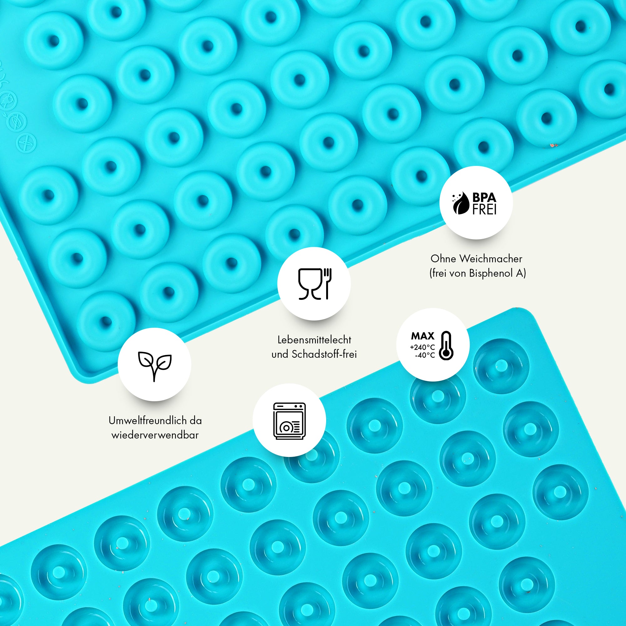 Collory Backmatten für Hundeleckerlis in Donatform