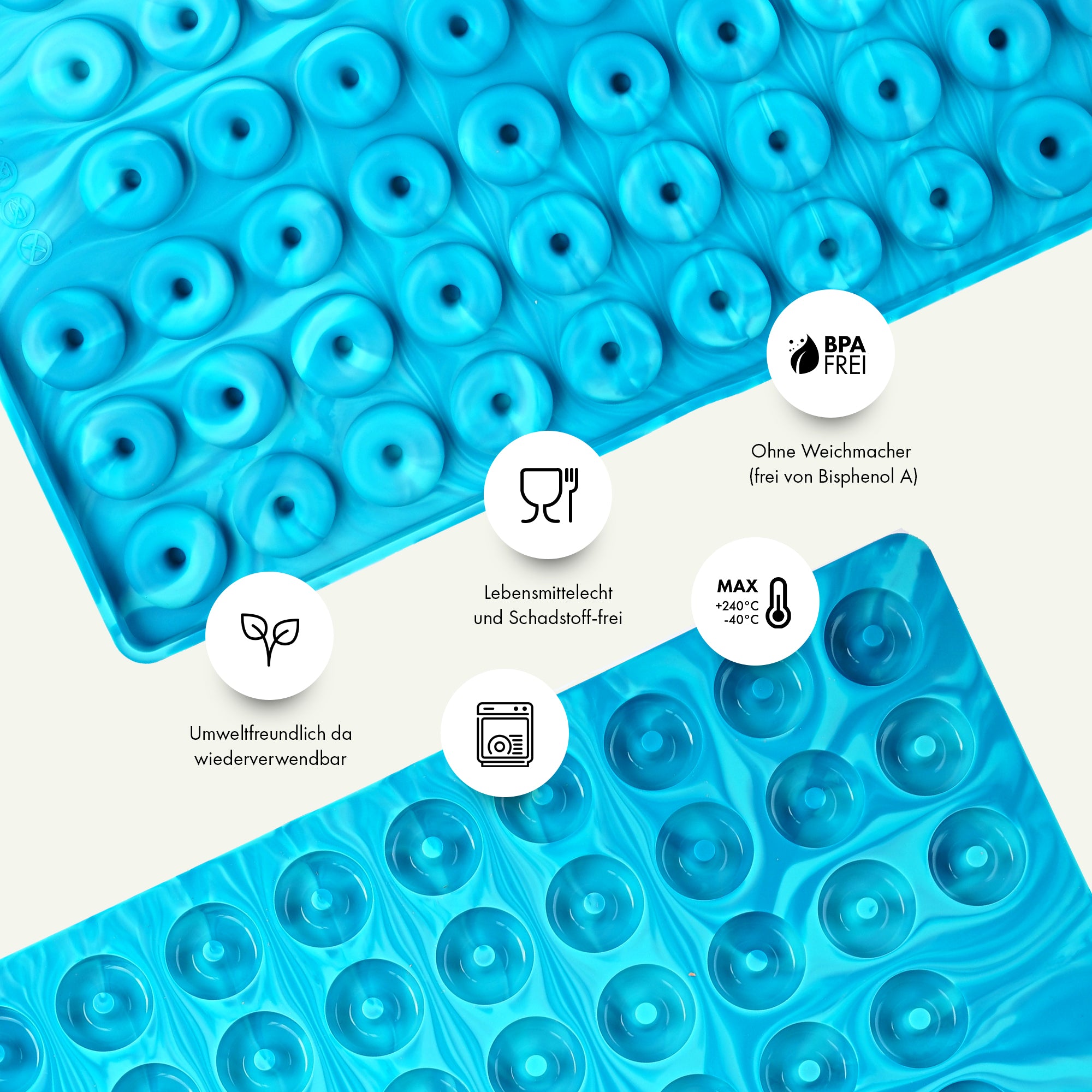 Collory Backmatten für Hundeleckerlis in Donatform