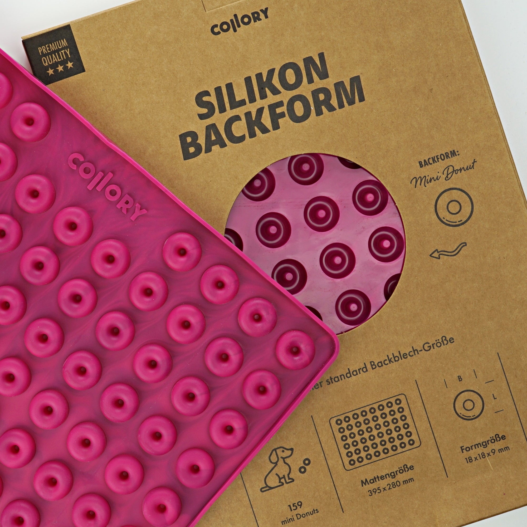 Collory Backmatten für Hundeleckerlis in Donatform