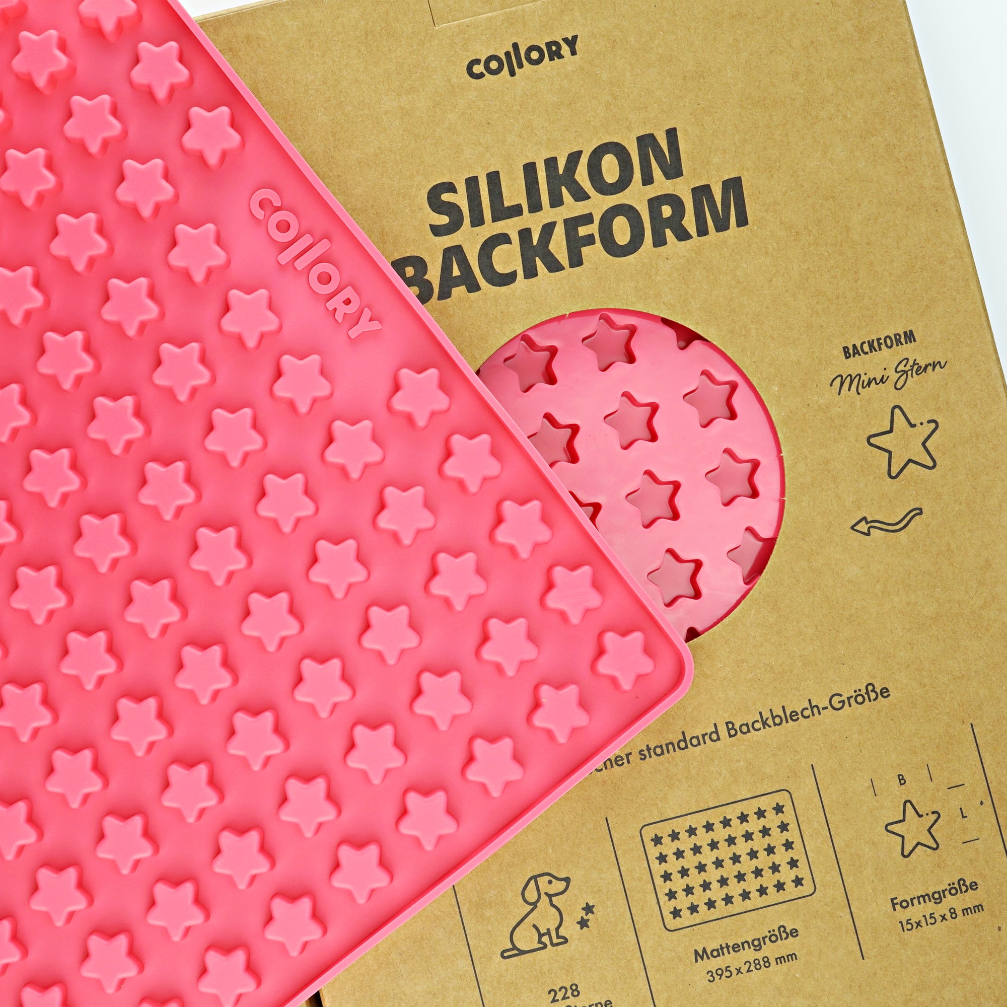 Backmatten für Sternform Leckerlis