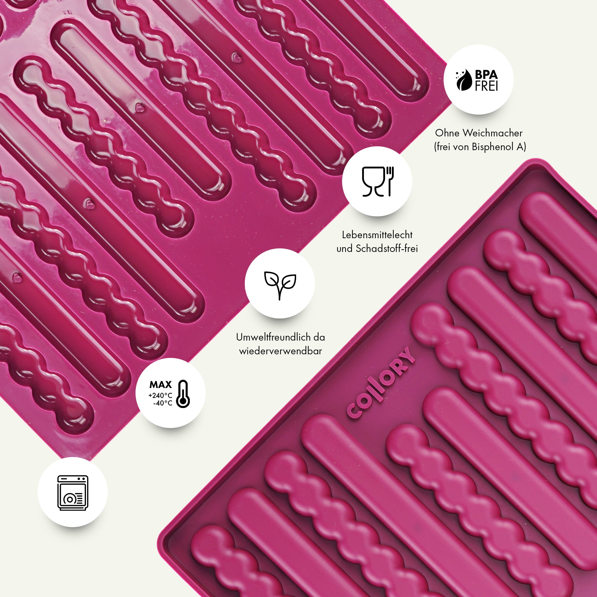 Collory Backmatten für Hundesnack in Stangenform